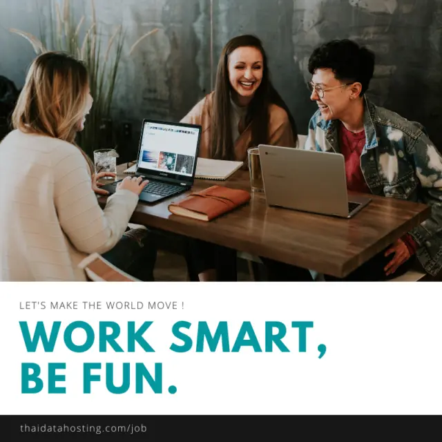 THAI DATA - Work inviting รับสมัครพนักงาน Web Developer / IT Support / Sale / Marketing
