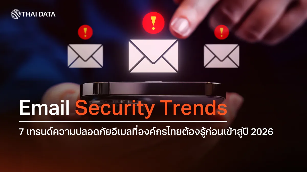 Email Security Trends 7 เทรนด์ความปลอดภัยอีเมลที่องค์กรไทยต้องรู้ก่อนเข้าสู่ปี 2026
