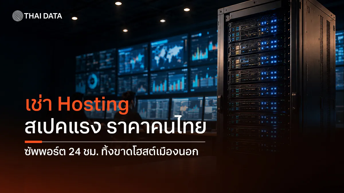 เช่า Hosting สเปคแรง ราคาคนไทย ซัพพอร์ต 24 ชม. ทิ้งขาดโฮสติ้งเมืองนอก