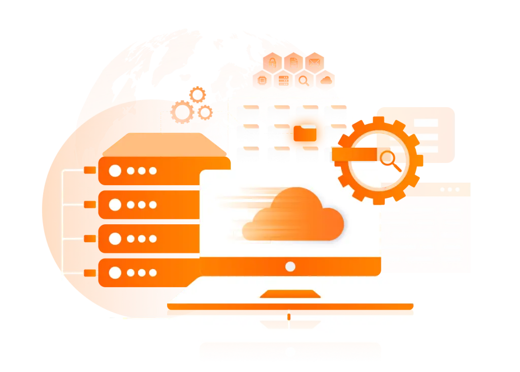 ภาพประกอบ Reseller Hosting เซิร์ฟเวอร์ คลาวด์ และเครื่องมือจัดการบัญชีย่อยผ่าน Plesk