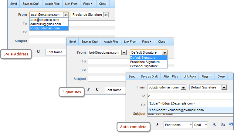 ระบบ Auto Complete ค้นหาและแสดง E-mail Contact ที่เราต้องการติดต่อ