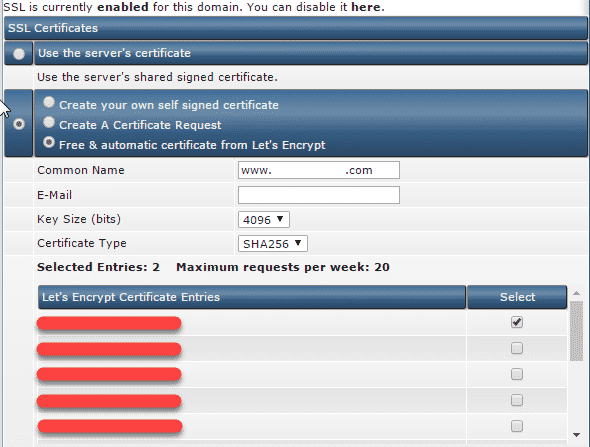 SSL Let's Encrypt