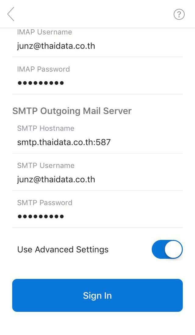 การ Add New Account ใน Outlook Application บน Ios - คู่มือการใช้งาน - : :  Thai Data Hosting : : It Solutions ที่ใช่สำหรับธุรกิจคุณ 〓